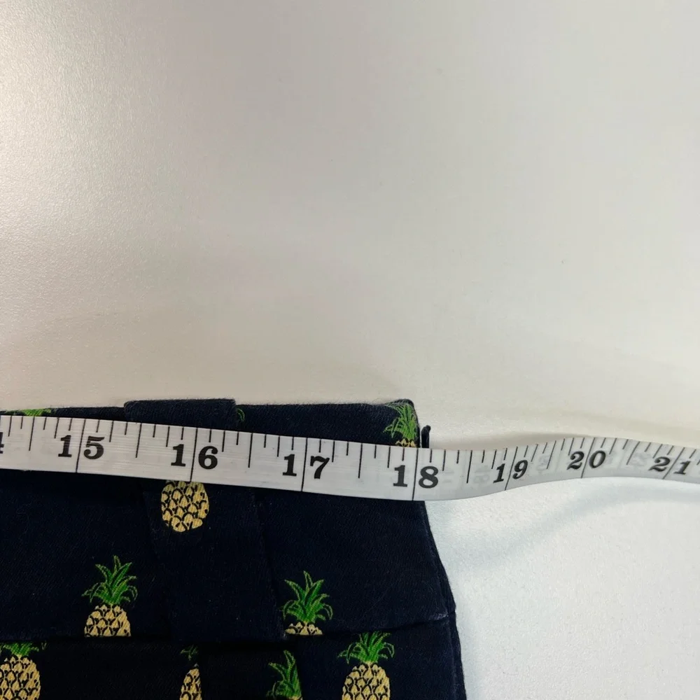 J. Crew Pineapple Print Stretch Chino Shorts Size 12 - Picture 6 of 12